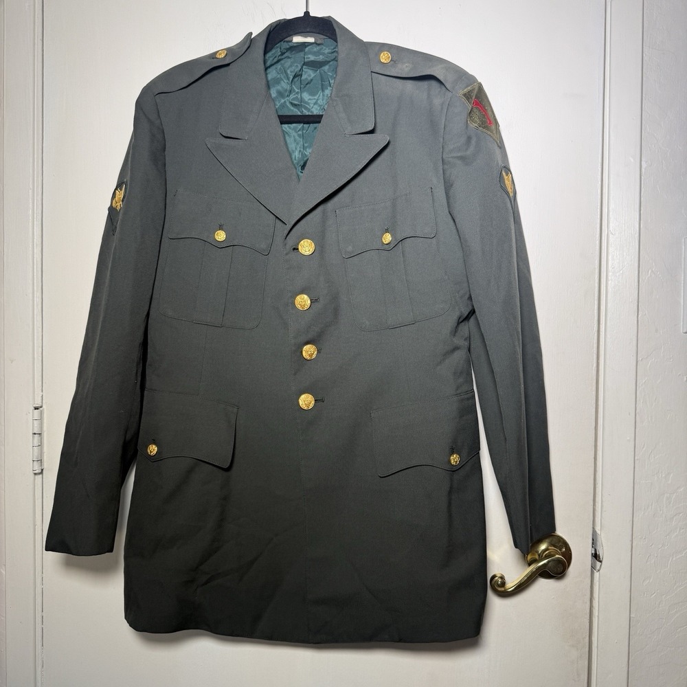 Vintage US ARMY Class A Dress Uniform Jacket, Vietnam Era Size 41R